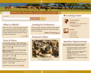 eHRAF World Cultures- an online ethnographic database