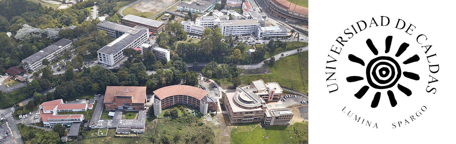 Universidad de Caldas campus + logo