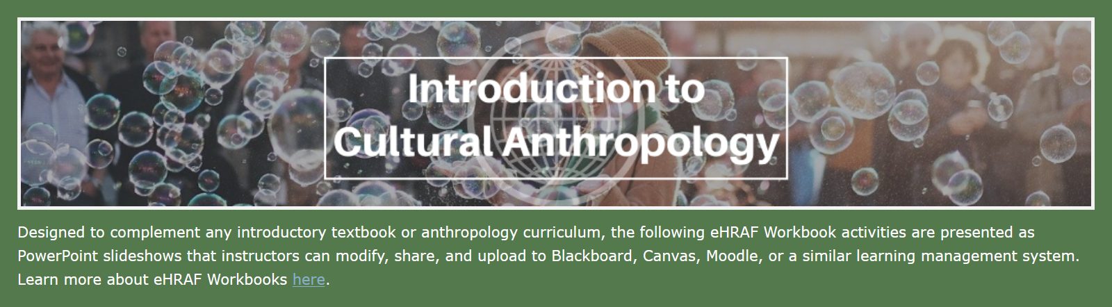 Intro to Cultural Anthropology Workbook