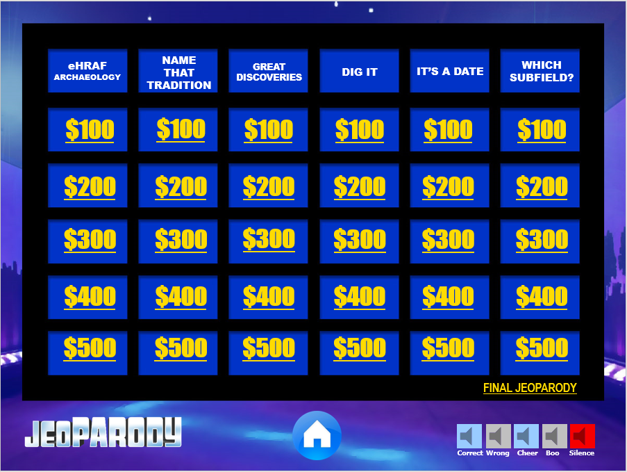 Archaeology Jeopardy