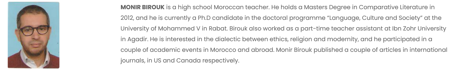 Monir Birouk Bio