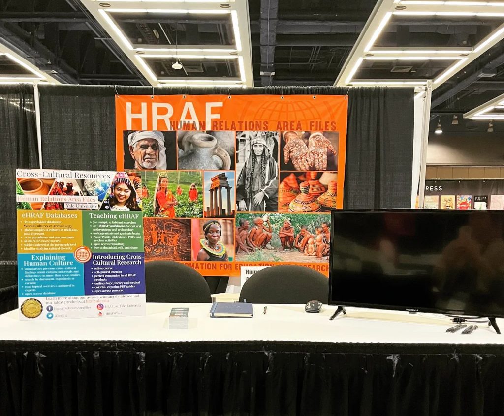 HRAF Exhibit Booth