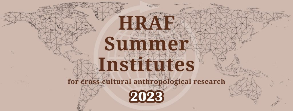 Banner Image with Text for HRAF Summer Institutes 2023