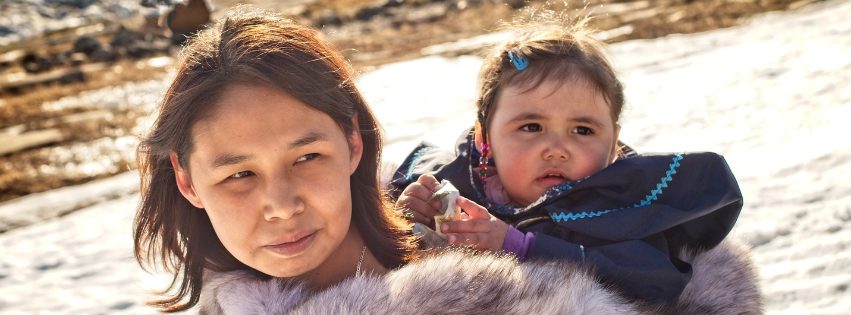Inuit mother and child