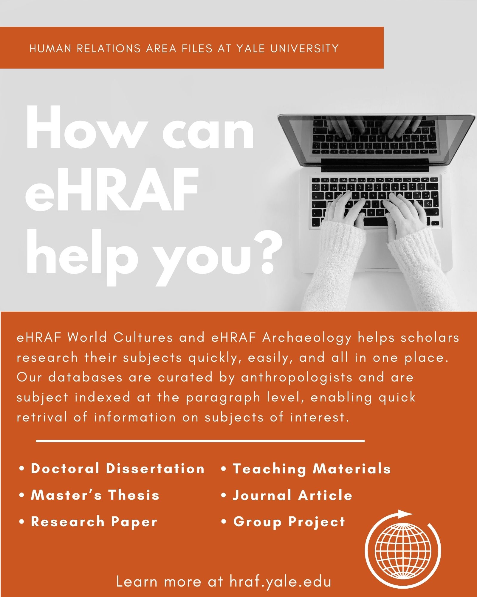 How can eHRAF help you